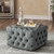Soft Seating & Reception - Button, Pouffe - Rust