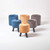 Soft Seating & Reception - Button, Pouffe Scalloped One Side - Marina