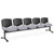 Soft Seating & Reception -  Stroud Beam Plus, Five Seat - Noir