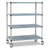 Polymer Racking - MetroMax I, Mobile Unit - 2035mm High, 5 x Grid Shelves, Shelf Size 914 x 610mm