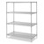 Chrome Racking - Olympic®,  Stationary Unit - 1895mm High,5 x Shelves - Shelf Size 1524 x 610mm