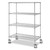 Chrome Racking - Olympic®,  Mobile Unit - 1730mm High, 4 x Shelf - Shelf Size 914 x 610mm