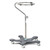 Bowl Stands - Variable Height, Polyurethane, Easy Clean, Double Bowl, Yellow Cap