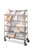 Trolley - Suture Storage, Chrome, 5 x Angled Shelves, 914mm
