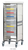 CARETRAY TROLLEY - STAINLESS STEEL - DOUBLE COLUMN - 1400MM HIGH - 4 X 100MM & 10 X 150MM TRAYS