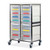 CARETRAY TROLLEY - STAINLESS STEEL - DOUBLE COLUMN - 1400MM HIGH - 12 X 150MM TRAYS