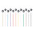 Ambu® Neuroline Cup, 150 cm leadwire, Colour Kit of 27 pcs. (Pack of 27)