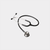 Diamond Infant Stethoscope (Black) Foamed Lined Box