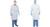 Bilaminate Impervious Cover Gown White, Large