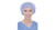 Cluster Keyback Bouffant Cap Blue 53cm