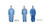 Bilaminate Impervious Isolation Gown Blue, Large