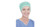 Spunlace Viscose Wide-Forehead Surgical Cap with Elastic Back Pink