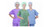 Soft Disposable Blue Scrub Suit Set XS
