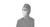 Sensitive Skin Type II White Surgical Facemask, Adult