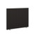 Floor standing fabric screen 1500mm high x 1800mm wide - black