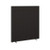 Floor standing fabric screen 1800mm high x 1600mm wide - black