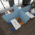 Floor standing fabric screen 1500mm high x 800mm wide - made to order BAND A