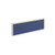 Straight fabric desktop screen 1200mm x 380mm - blue fabric with white aluminium frame