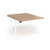 Connex Angled 1200 x 1600 x 725mm Back to Back Add On Bay - White Frame / Beech Top