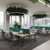 Connex Angled 1400 x 1600 x 725mm Back to Back Add On Bay - White Frame / Grey Oak Top