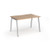 Connex Angled 1200 x 800 x 725mm Single Desk - Silver Frame / Beech Top