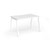 Connex Angled 1200 x 800 x 725mm Single Desk - White Frame / White Top