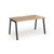 Connex Angled 1400 x 800 x 725mm Single Desk - Black Frame / Beech Top
