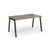 Connex Angled 1400 x 800 x 725mm Single Desk - Black Frame / Nebraska Oak Top
