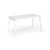 Connex Angled 1400 x 800 x 725mm Single Desk - White Frame / White Top