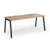 Connex Angled 1800 x 800 x 725mm Single Desk - Black Frame / Beech Top