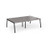 Connex Angled 2400 x 1600 x 725mm Back to Back Desk (4 x 1200mm) - Black Frame / Grey Oak Top