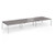 Connex Angled 4800 x 1600 x 725mm Back to Back Desk (6 x 1600mm) - Silver Frame / Grey Oak Top
