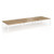 Connex Angled 4800 x 1600 x 725mm Back to Back Desk (6 x 1600mm) - White Frame / Oak Top