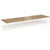 Connex Angled 5400 x 1600 x 725mm Back to Back Desk (6 x 1800mm) - White Frame / Oak Top