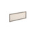 Straight glazed desktop screen 1000mm x 380mm - polar white with silver aluminium frame