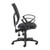Altino mesh back PCB operator chair with fixed arms - black