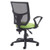 Altino mesh back asynchro operator chair with seat depth adjustment and fixed arms - black