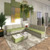 Alto modular reception seating wooden table - white top with made to order fabric base