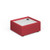 Alto modular reception seating wooden table with Ion power module - white top with made to order fabric base