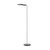 Anders LED floor lamp with swivelling head - Chrome & Black