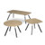 Anson executive circular meeting table with A-frame legs - Barcelona walnut