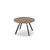 Anson executive circular meeting table with A-frame legs - Barcelona walnut