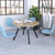 Anson executive square meeting table with A-frame legs - Black