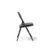 Aster steel folding chair with grey upholstered seat and back - 4 Units per box