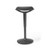Ava is a height adjustable stool with black fabric seat