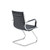 Bari executive visitors chair - black faux leather