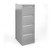 Bisley steel 4 drawer public sector contract filing cabinet 1321mm high - silver