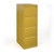 Bisley steel 4 drawer public sector contract filing cabinet 1321mm high - sunflower yellow