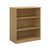Deluxe bookcase 1200mm high with 2 shelves - oak