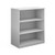 Deluxe bookcase 1200mm high with 2 shelves - white